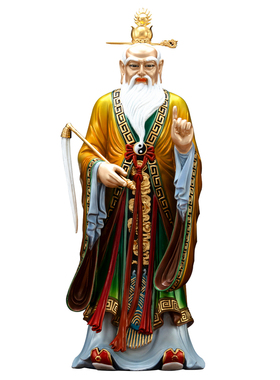 纯铜太上老君道德天尊三清像摆件