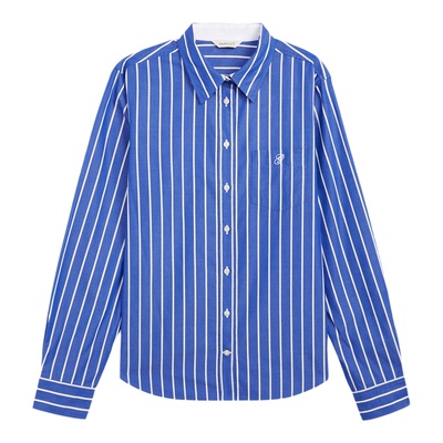 GANT/甘特女士纯棉条纹长袖衬衫