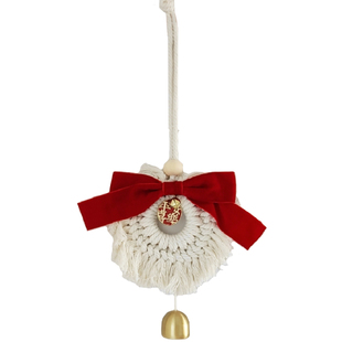 木落 祈福铃铛手作编织流苏挂饰 新年喜庆门口装饰门铃壁饰小挂件