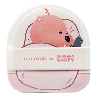 新品海盐粉荔!艾蓓拉everbab生巧可颂气垫粉扑蝴蝶结奶皮 宿星