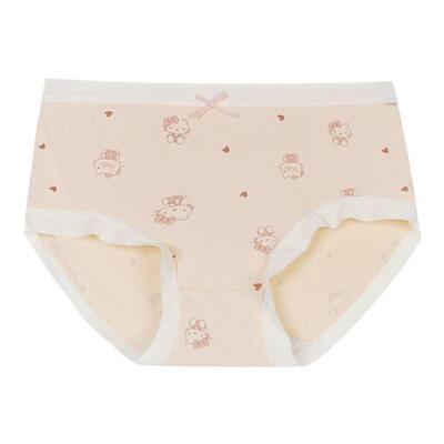 馨帮帮Bra卡通猫咪冰丝内裤