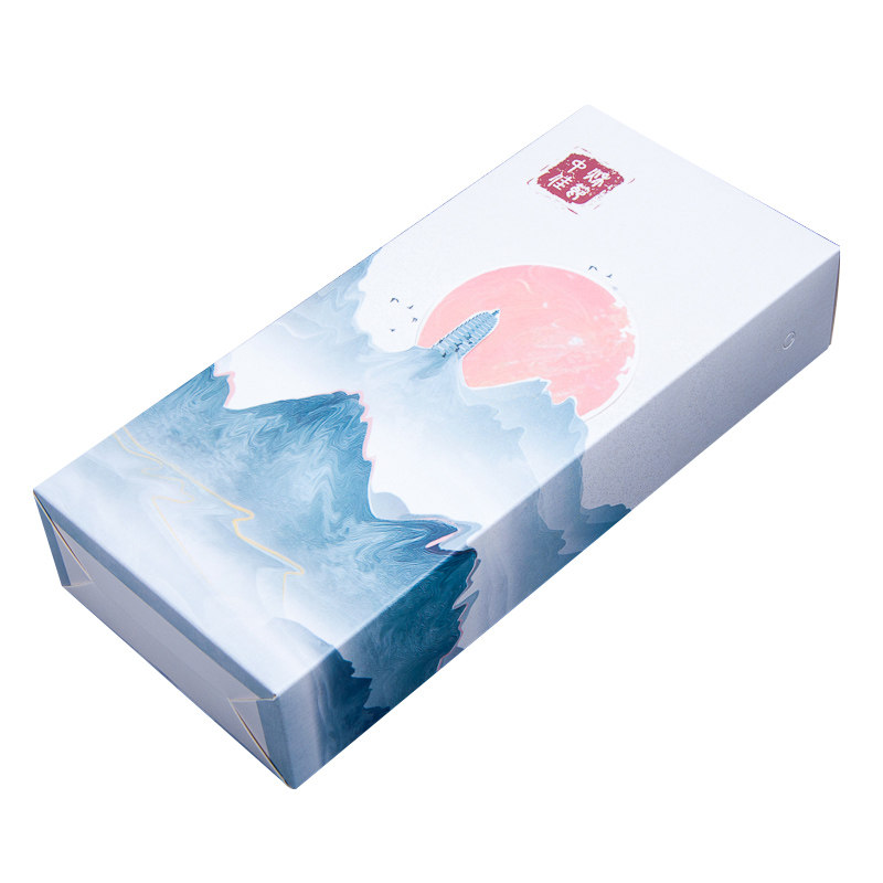 2粒两粒月饼包装盒 员工月饼盒 中秋礼盒手提礼物盒烘焙包装 10个