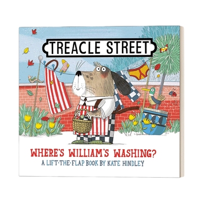 英文原版 Treacle Street Where's Williams Washing 威廉的洗衣篮不见了 Kate Hindley 纸板书 英文版 进口英语原版书籍