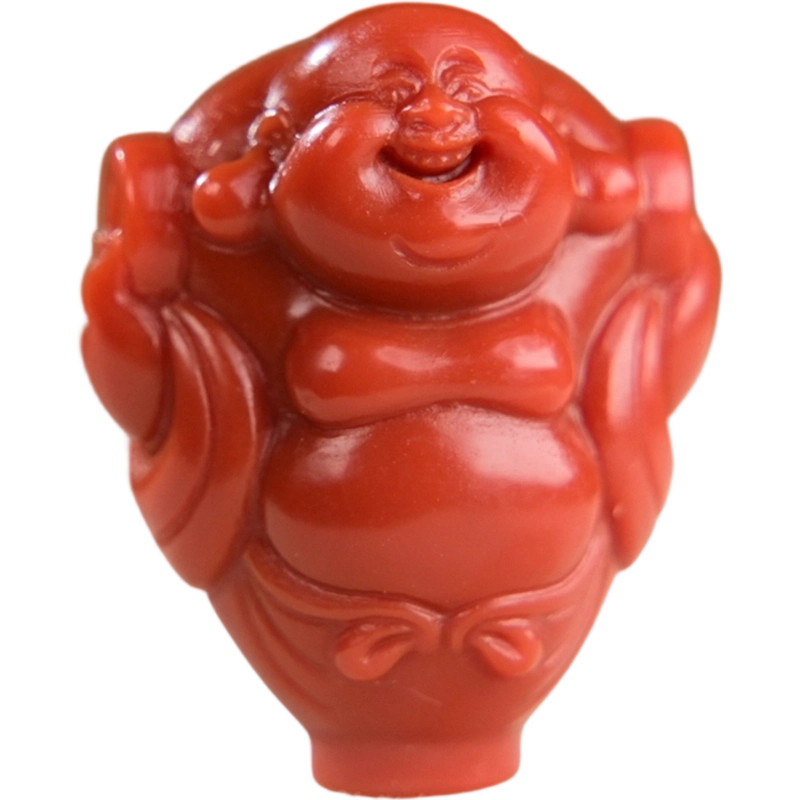 南红弥勒佛三通手串配件