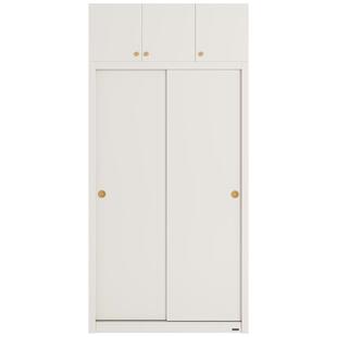 全友家居现代简约推拉门衣柜2026新款卧室家用小户型收纳落地衣橱