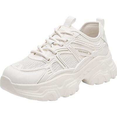 天美意厚底透气老爹鞋运