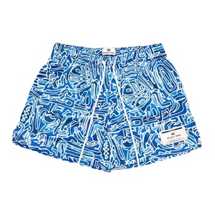 高街潮牌红色美式短裤男夏季篮球训练运动球裤宽松休闲速干四分裤