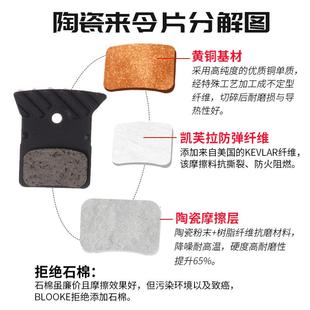 法国BLOOKE公路自行车来令片L03A L05A陶瓷树脂金属刹车片105油刹