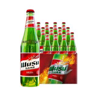 乌苏啤酒大红乌苏620ml*12瓶装烈性啤酒整箱非原箱