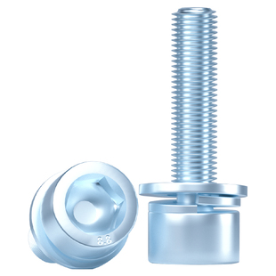 M3M4M5M6M8M10 8.8级镀锌内六角组合螺钉中碳钢内角头三组合螺丝