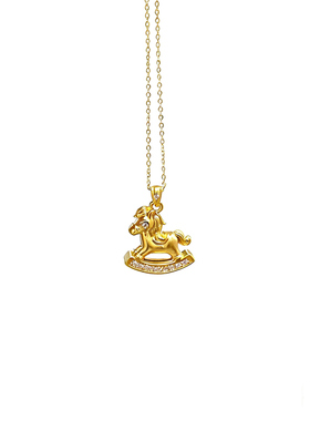 马上有钱摇摇步马项链送女友礼物