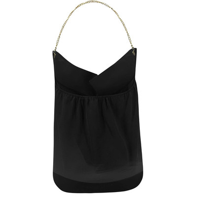 Fashion Solid Color Casual Backless Vest Black Tank Top D25