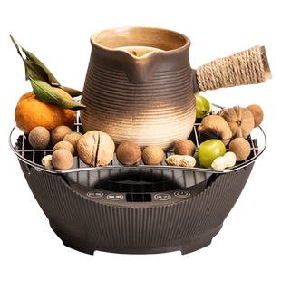 围炉煮茶室内室外家用电陶炉套装侧把罐罐茶壶煮茶炉器具户外装备