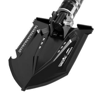 工兵铲多功能户外兵工铲子锰钢加厚军版中国折叠车载露营铁锹钓鱼