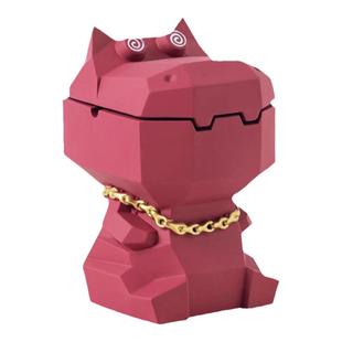 创意河马烟灰缸带盖防飞灰个性家用卧室宿舍电竞房搞怪高级感摆件