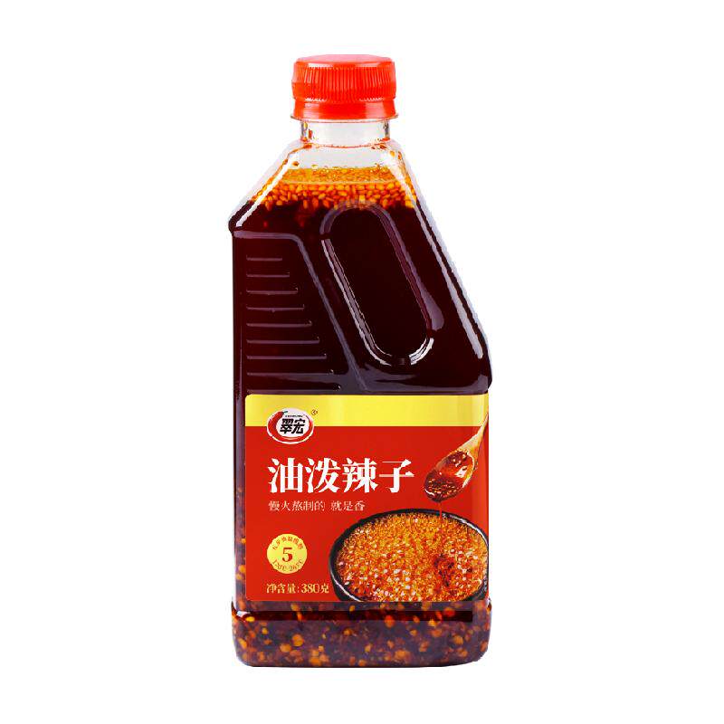 翠宏四川特产红油辣椒油油泼辣子380g香辣味凉拌菜拌凉皮调味料