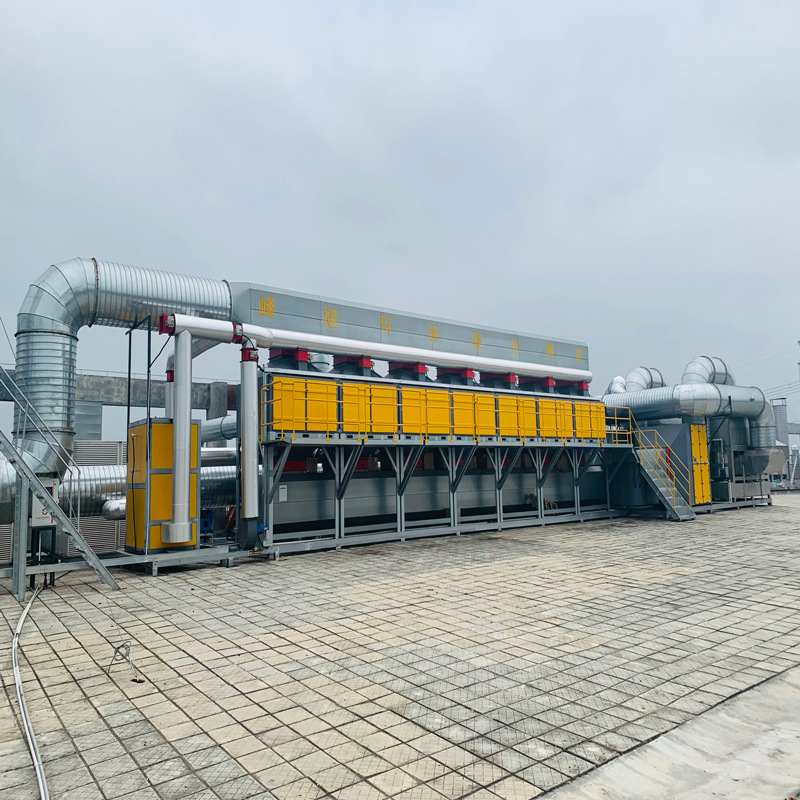 定制催化燃烧设备印刷厂废气处理设活性炭吸附装置催化燃烧一体机
