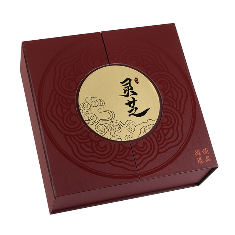 双开门古典灵芝包装盒