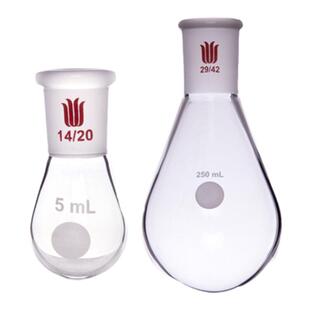 欣维尔Synthware茄形瓶烧瓶加厚高硼硅玻璃耐热高温实验室厚壁茄型瓶旋蒸磨口实验室学生厚19 F31 F319100