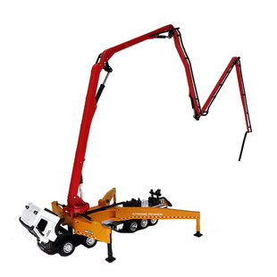 合金混凝土泵车玩具汇纳工程车模型工地水泥输送车儿童汽车礼物