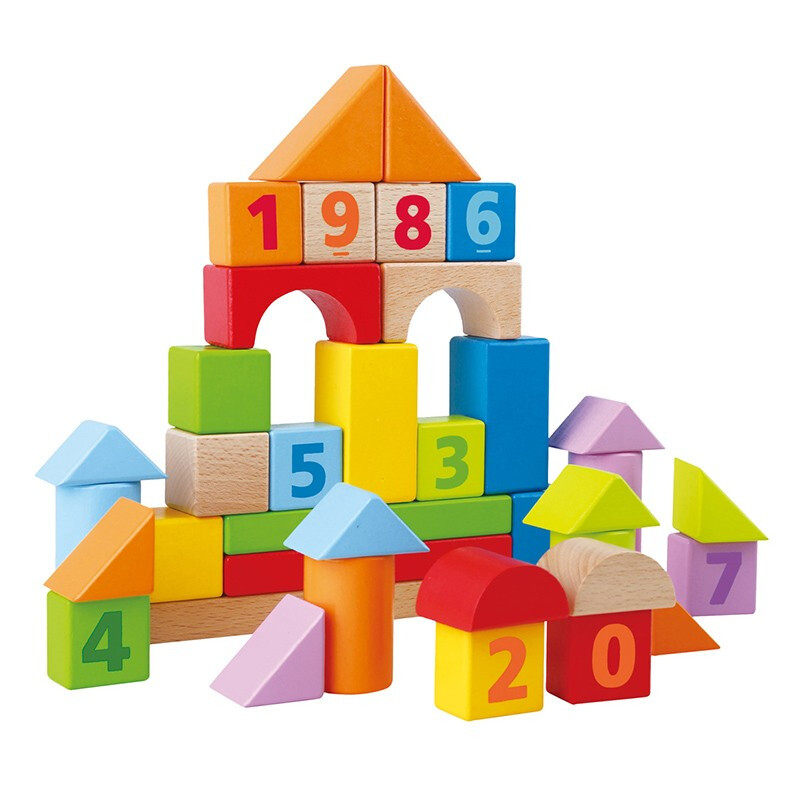 Hape40块益智积木盒装