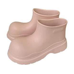 防水雨鞋时尚2024新款靴子增高厚底春夏成人外穿防滑短筒雨靴女潮