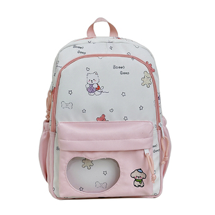 可爱书包女小学生1-2-3年级透明痛包儿童背包初中学生外出双肩包