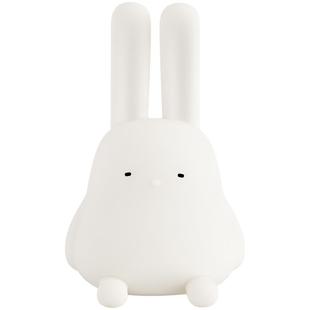 MUID折耳兔小夜灯可爱硅胶卧室宿舍睡眠灯婴儿喂奶床头拍拍灯充电