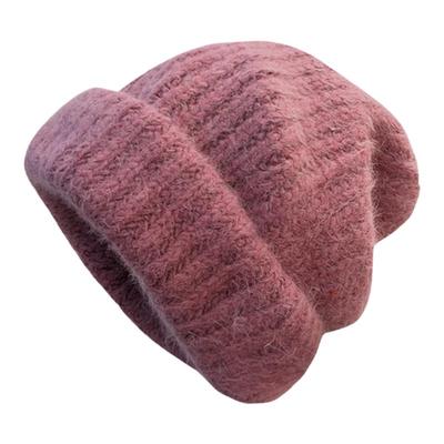 大头围堆堆帽保暖网红女秋冬兔毛