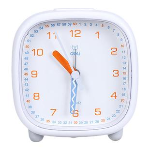 得力闹钟学生用2022新款智能起床神器叫醒儿童男孩女孩时钟指针式