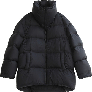 CV大码女装 冬季新品泡芙羽绒服软糯超轻面包服保暖外套胖MM显瘦