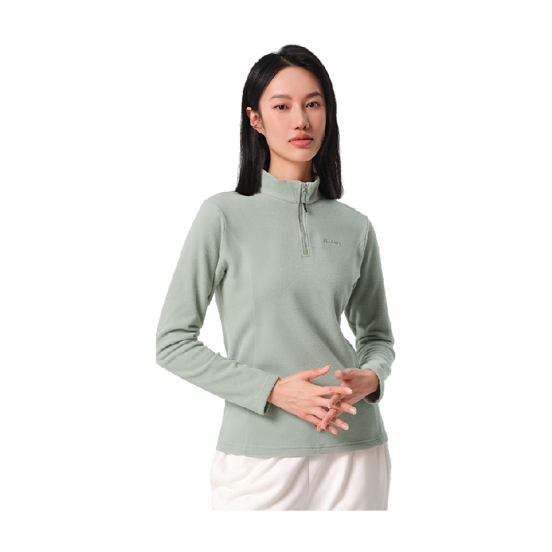 伯希和休闲半高领摇粒绒抓绒衣