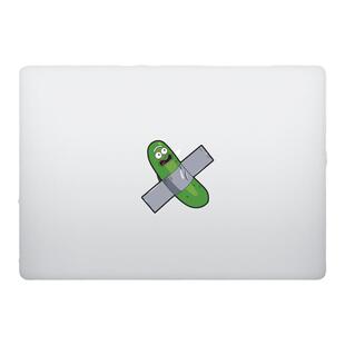 艺贴进口铸造级带导气槽易定位技术 美国动画人物瑞K莫D 适用苹果macbook局部遮瑕贴纸贴画个性创意防水无痕