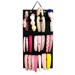 发箍收纳神器壁挂大容量上墙儿童发箍饰品挂袋家用眼镜发饰展示架