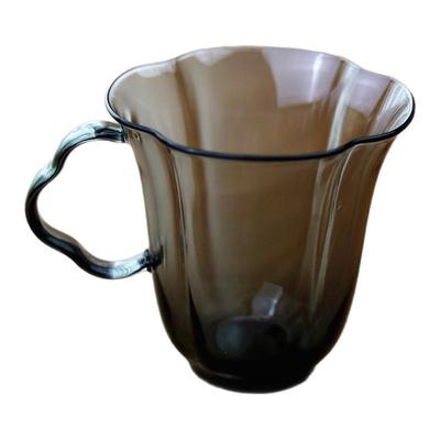 仙女款花朵品茶杯耐热玻璃小茶碗