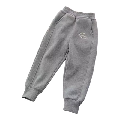 女童加绒保暖长裤秋冬款