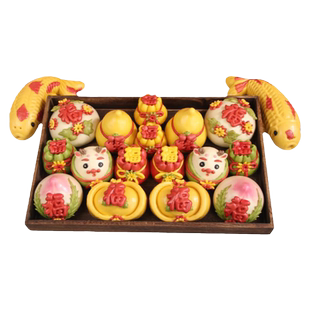 盖盖有口福新年花饽饽马年馒头礼盒胶东花馍春节送礼年货送人长辈