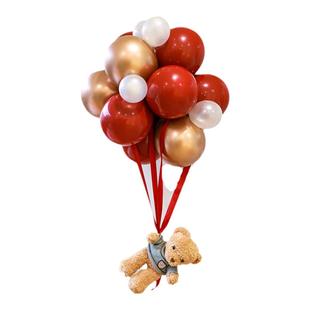 结婚装饰气球小熊婚房布置套装女方卧室新房订婚场景高级婚庆用品
