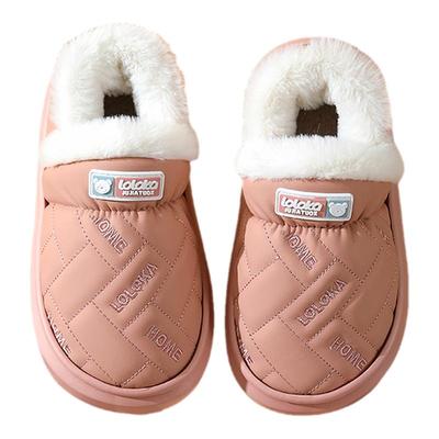 路路佳儿童棉拖鞋防水女童可外穿