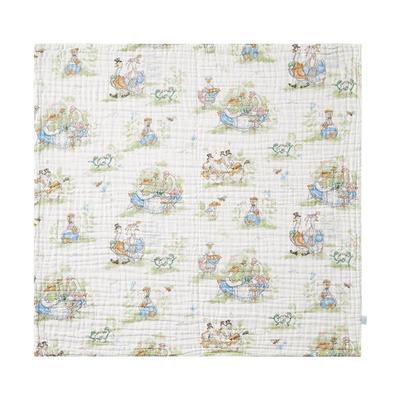 嫚熙婴儿纱布浴巾纯棉宝宝新生儿童浴巾超软洗澡包被裹巾