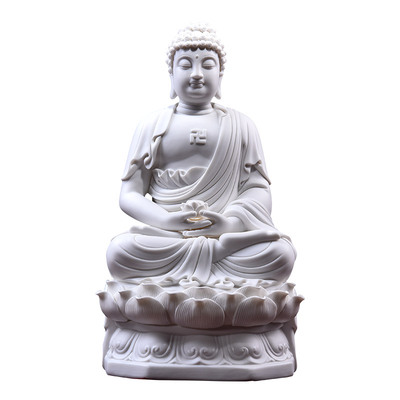 戴玉堂三宝如来陶瓷供奉药师佛