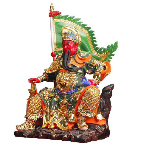 新品家用旗开得胜关公佛像供奉武财神关圣帝君关二爷神像工艺摆件
