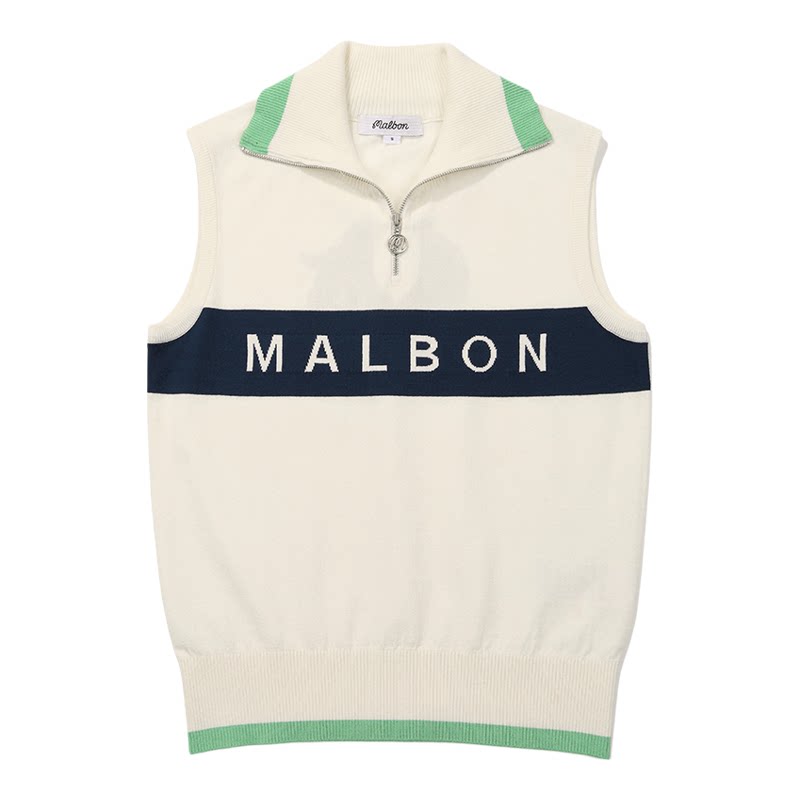 MALBON韩国高尔夫服装女针织马甲