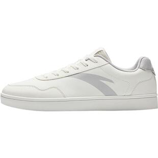 安踏板鞋男子冬季轻便舒适厚底耐磨防滑平底经典简约小白鞋休闲鞋