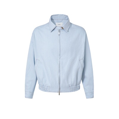 UTIMUS蓝白条纹夹克竖条纹外套