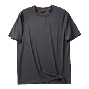 高奢体感 天蚕丝/液氨长绒棉 丝滑柔软透气高端夏季百搭短袖T恤男