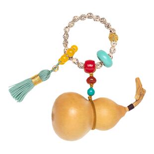 文玩葫芦手把件带龙头紫皮小手捻盘玩把玩挂件摆件可开口天然精品