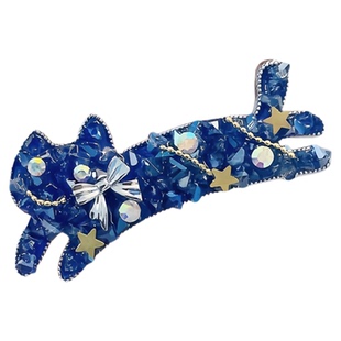 可爱星光中的小猫胸针女高级设计感胸花西装大衣气时尚气质装饰品