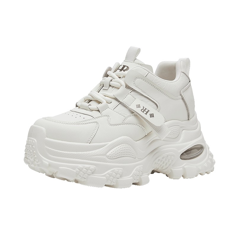 HR赫莲娜老爹鞋2025冬季新款女鞋厚底小个子内增高运动休闲小白鞋