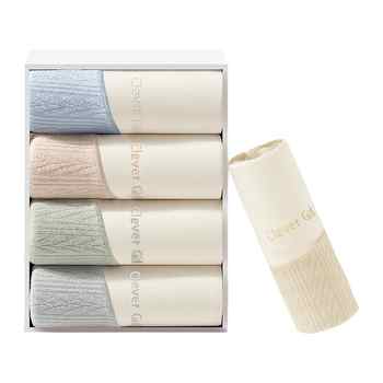 【黛尔佳人】高腰收腹内裤4条装纯棉券后34.9元包邮